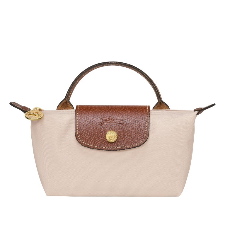 Kosmetiktasche Le Pliage Pochette Paper, Farbe: beige, Marke: Longchamp, EAN: 3597922260874, Abmessungen in cm: 17x10x5.5, Bild 1 von 5