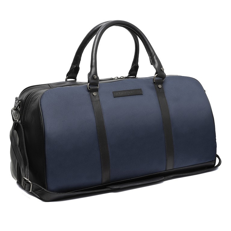 Reisetasche Washed Canvas & Wax Pull Up Tornio Navy, Farbe: blau/petrol, Marke: The Chesterfield Brand, EAN: 8719241108759, Abmessungen in cm: 53x30x27, Bild 1 von 8