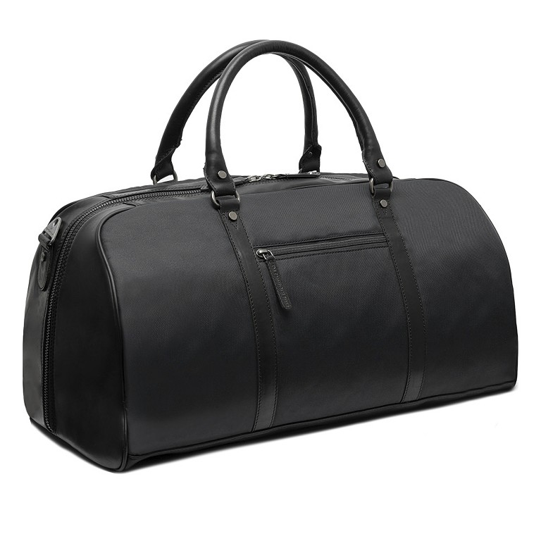 Reisetasche Washed Canvas & Wax Pull Up Tornio Black, Farbe: schwarz, Marke: The Chesterfield Brand, EAN: 8719241108728, Abmessungen in cm: 53x30x27, Bild 2 von 8