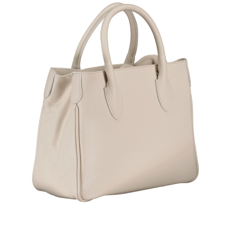 Handtasche Ecru, Farbe: beige, Marke: Hausfelder Manufaktur, EAN: 4065646021297, Abmessungen in cm: 30x22x12, Bild 2 von 7