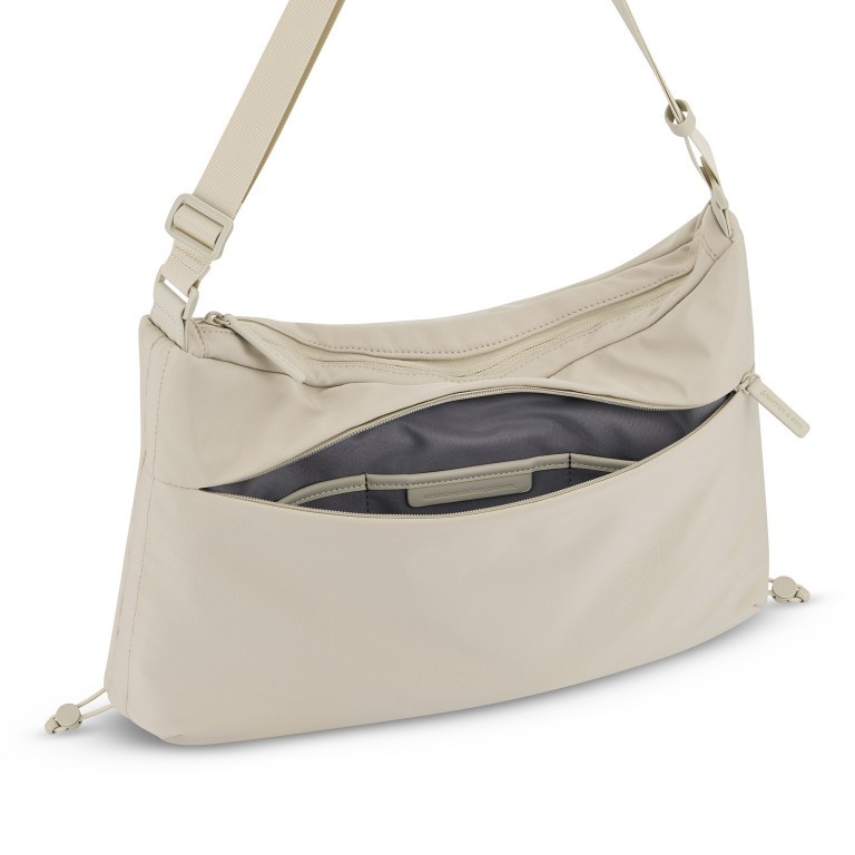 Beuteltasche Skara Large mit Laptopfach Sandstone, Farbe: beige, Marke: Kapten & Son, EAN: 4251145244743, Abmessungen in cm: 46x31x11.5, Bild 10 von 12