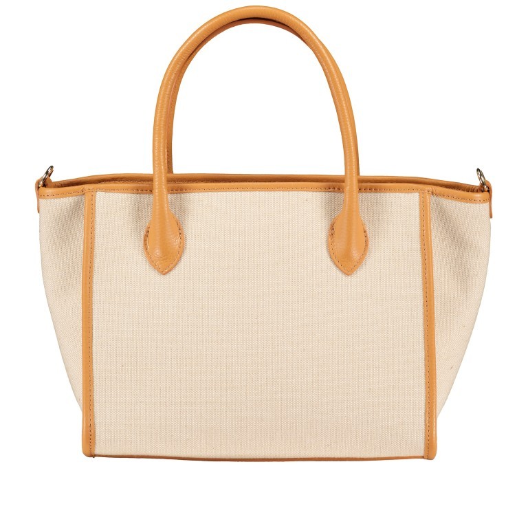 Handtasche Beige, Farbe: beige, Marke: Hausfelder Manufaktur, Abmessungen in cm: 28x22x14, Bild 3 von 7