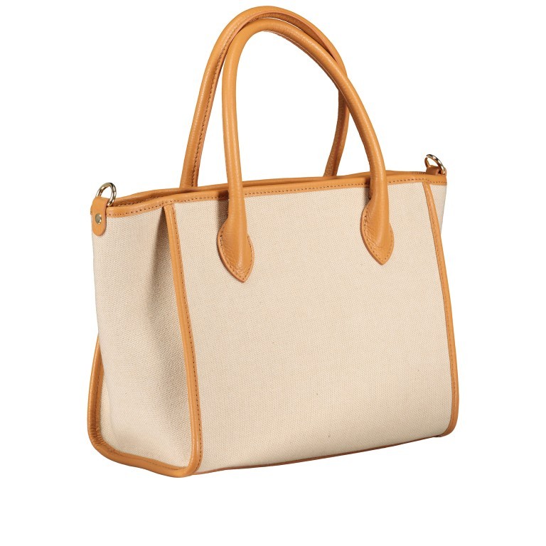 Handtasche Beige, Farbe: beige, Marke: Hausfelder Manufaktur, Abmessungen in cm: 28x22x14, Bild 2 von 7