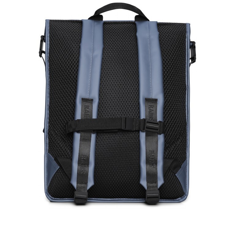 Rucksack Trail Rolltop Backpack mit Laptopfach 15 Zoll Bay, Farbe: blau/petrol, Marke: Rains, EAN: 5711747578343, Abmessungen in cm: 36x47x13, Bild 2 von 5