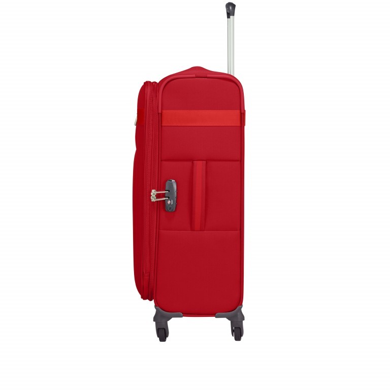 Koffer Citybeat Spinner 66 erweiterbar Red, Farbe: rot/weinrot, Marke: Samsonite, EAN: 5400520024053, Abmessungen in cm: 42x66x28, Bild 3 von 8