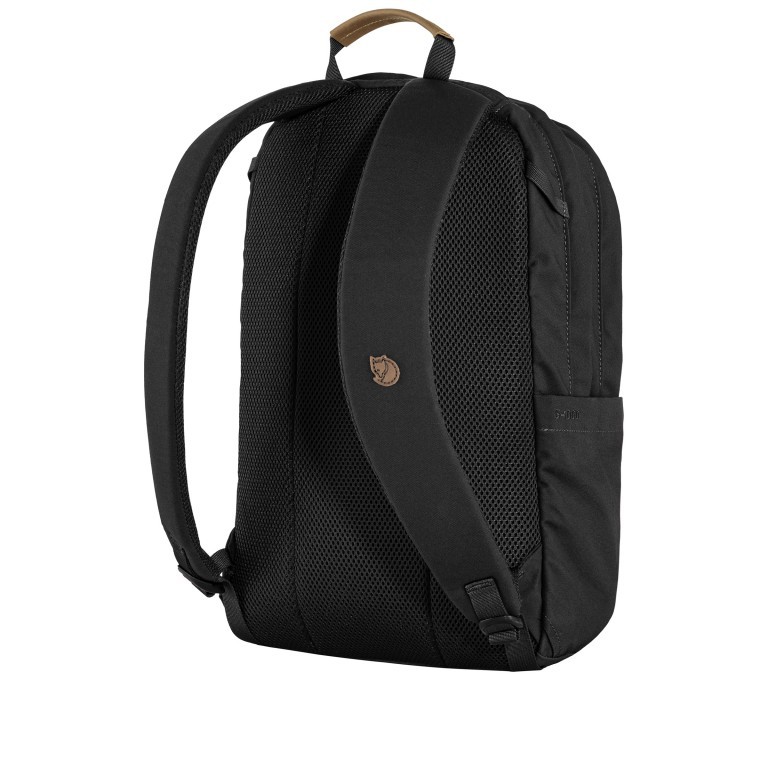 Rucksack Räven mit Laptopfach 15 Zoll Volumen 20 Liter Black, Farbe: schwarz, Marke: Fjällräven, EAN: 7323450786014, Abmessungen in cm: 34x42x15.5, Bild 3 von 5