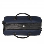 Reisetasche Washed Canvas & Wax Pull Up Tornio Navy, Farbe: blau/petrol, Marke: The Chesterfield Brand, EAN: 8719241108759, Abmessungen in cm: 53x30x27, Bild 3 von 8