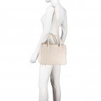 Handtasche Ecru, Farbe: beige, Marke: Hausfelder Manufaktur, EAN: 4065646021297, Abmessungen in cm: 30x22x12, Bild 5 von 7